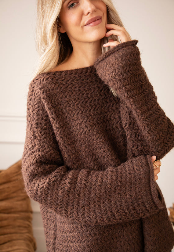 Soft Weave Brown - Sweater