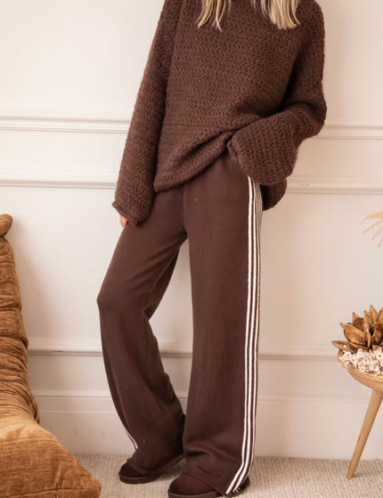 Soft Side Stripe Brown - Pants