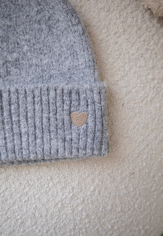 Mütze - Heartwarming - Grau