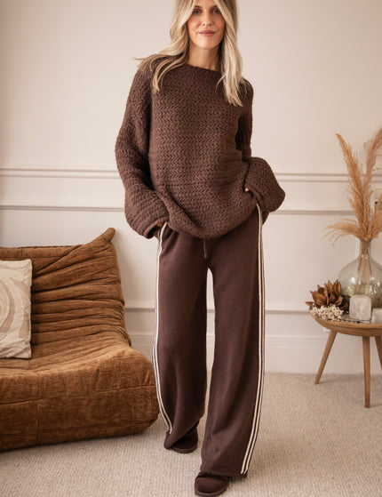 Soft Side Stripe Brown - Pants