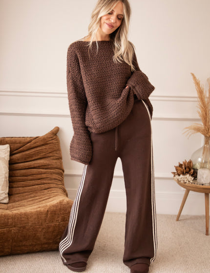 Soft Side Stripe Brown - Pants