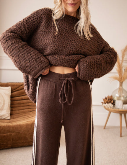 Soft Side Stripe Brown - Pants