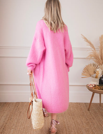 Lisa Long Pink - Cardigan