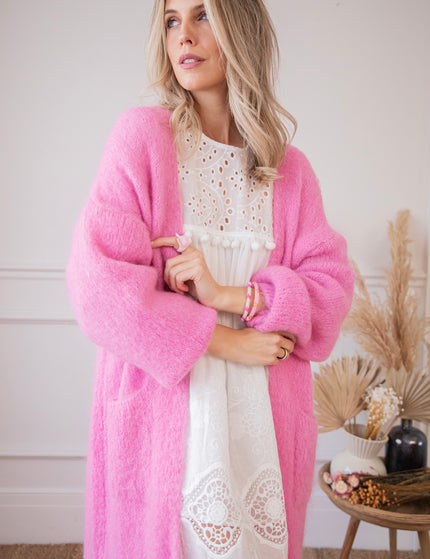 Lisa Long Pink - Cardigan