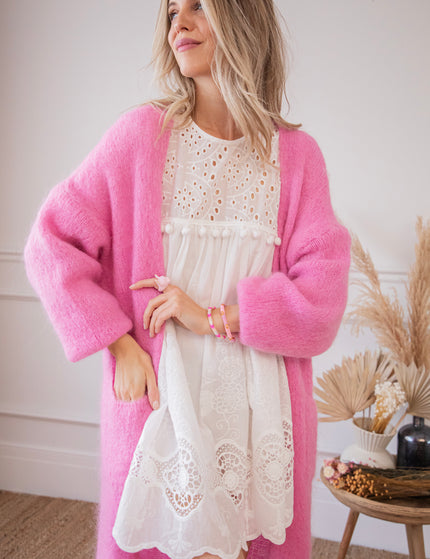 Lisa Long Pink - Cardigan