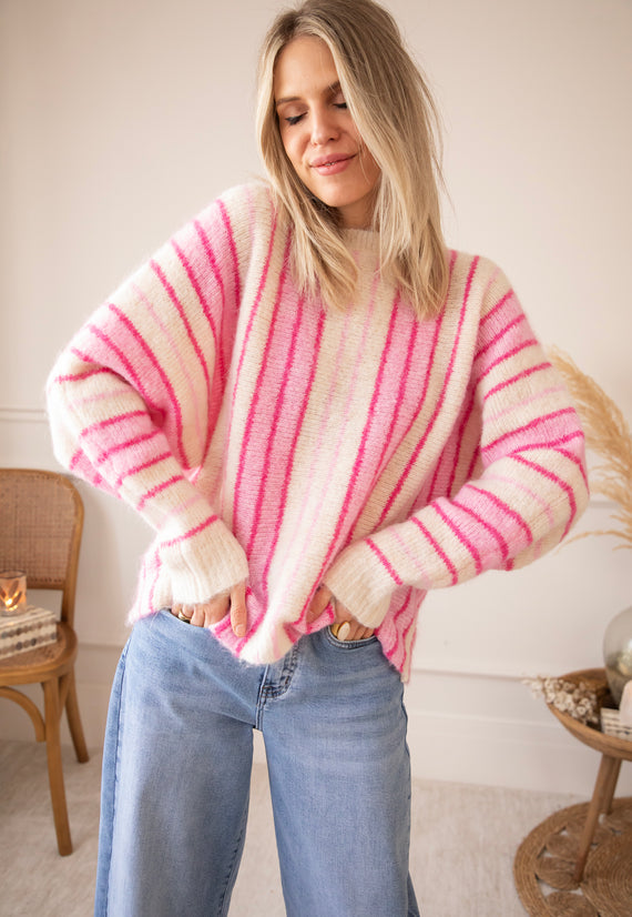 Mood Booster Beige/Pink - Sweater