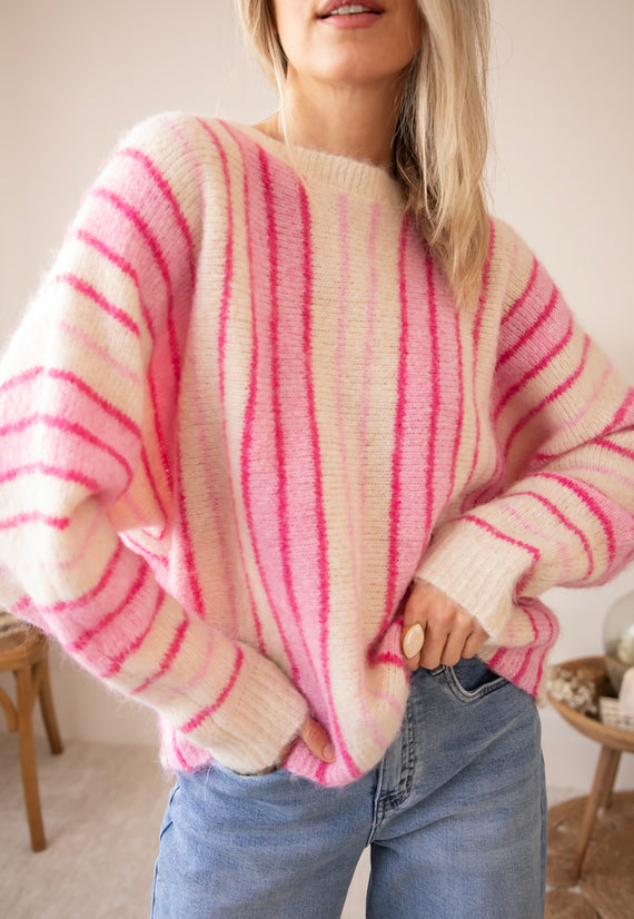 Mood Booster Beige/Pink - Sweater