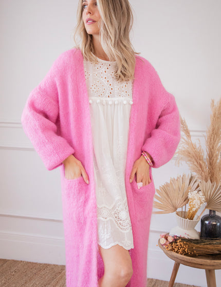 Lisa Long Pink - Cardigan