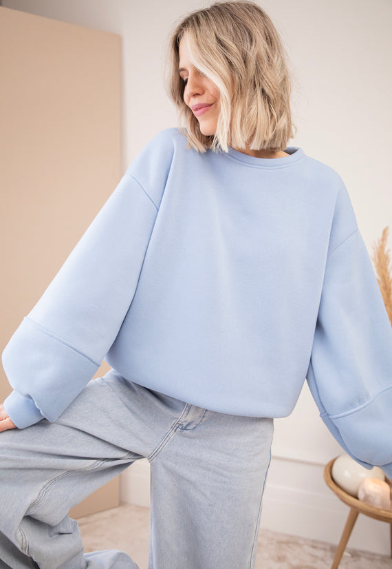 Snuggle Up Soft Blue - Sweater