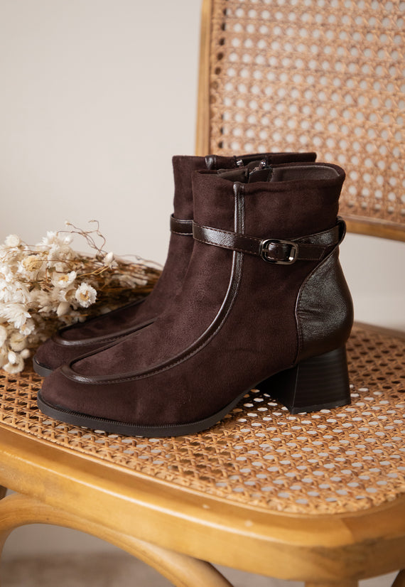 Carina Suede Choco - Boots