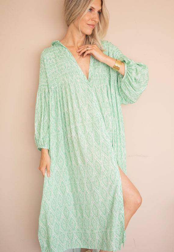 Joyce Shape Green - Maxi Dress