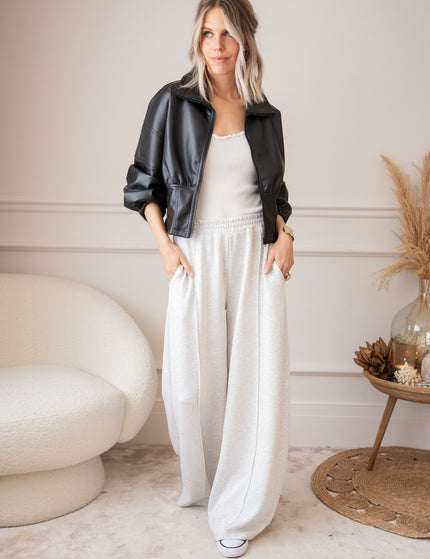 Wanda Wide Soft Grey - Broek