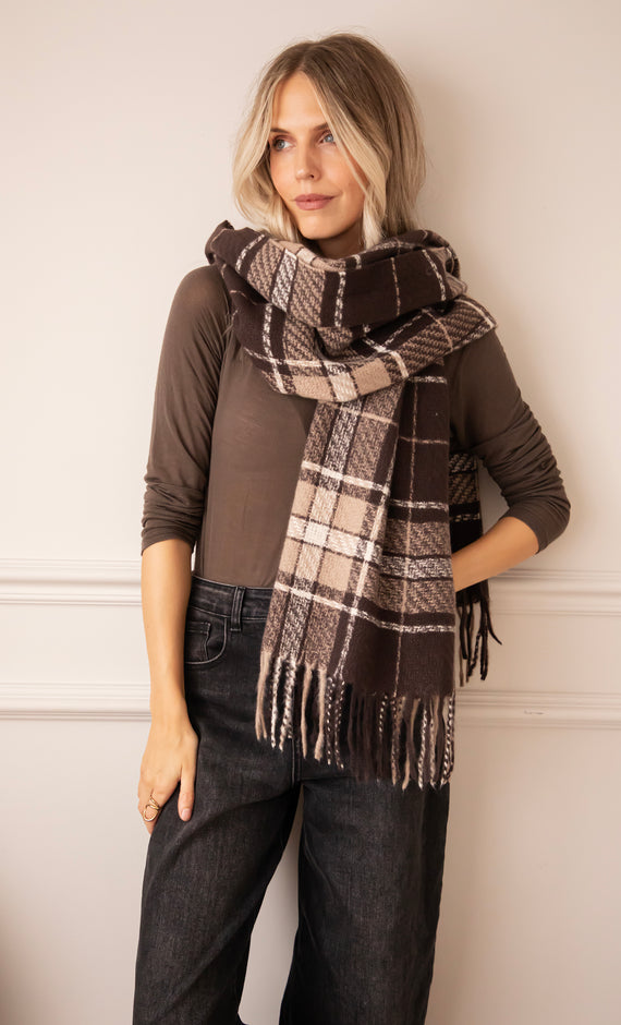 Heritage Check Brown/Camel - Scarf