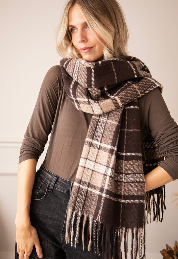 Heritage Check Brown/Camel - Scarf