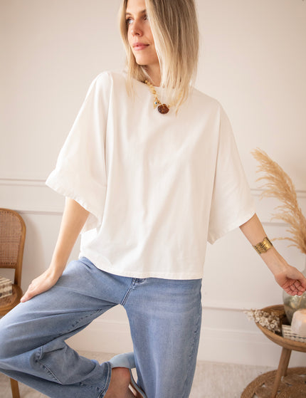 Butterfly Base Off White - T-Shirt