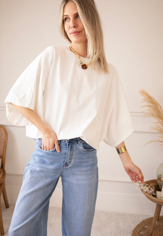 Butterfly Base Off White - T-Shirt