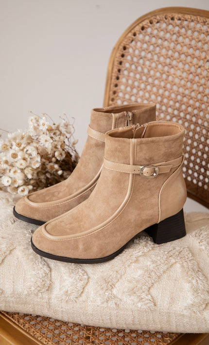 Carina Suede Beige - Boots