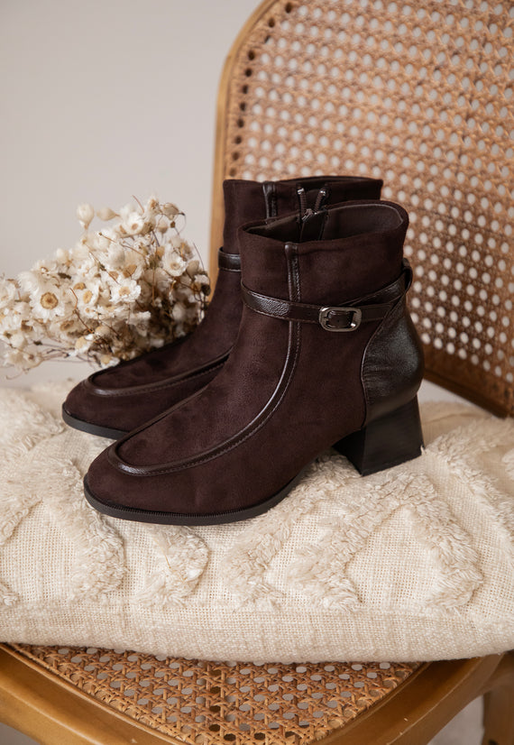 Carina Suede Choco - Boots