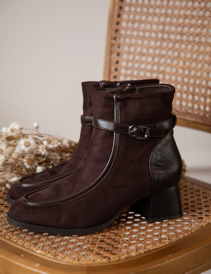 Carina Suede Choco - Boots