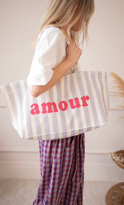 Love Is Sweet Lila - Canvas Bag