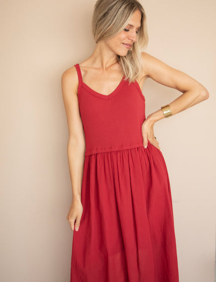 Soraya Strap Raspberry - Maxi Jurk