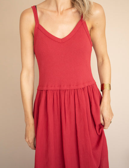 Soraya Strap Raspberry - Maxi Jurk