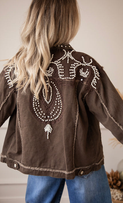 Louise Pearl Dark Brown - Jacket