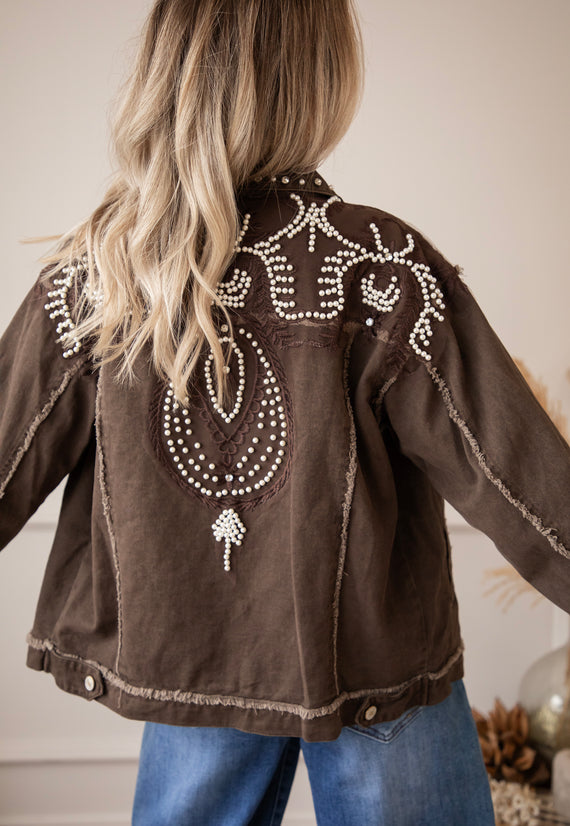 Louise Pearl Dark Brown - Jacket