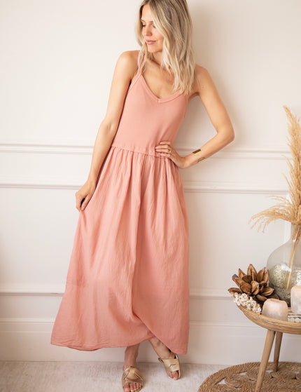 Soraya Strap Powder Pink - Maxi Jurk