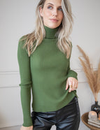 Maxime Turtle Neck Dark Green - Sweater