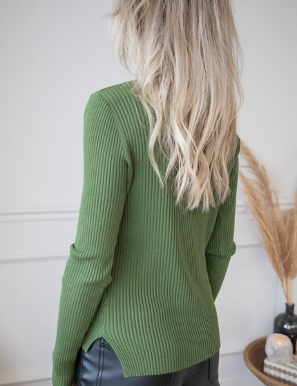 Pullover - Maxime Turtle Neck - Dunkelgrün