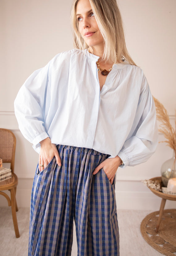 Breezy Base Soft Blue - Blouse