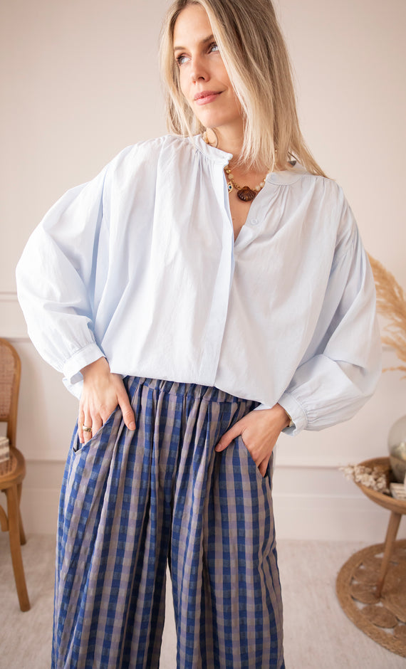 Breezy Base Soft Blue - Blouse