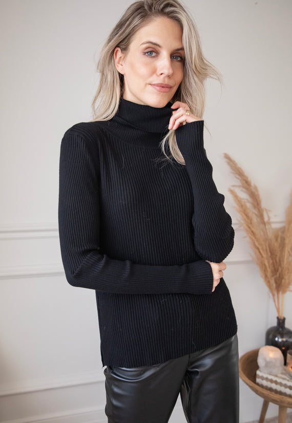 Maxime Turtle Neck Black - Sweater