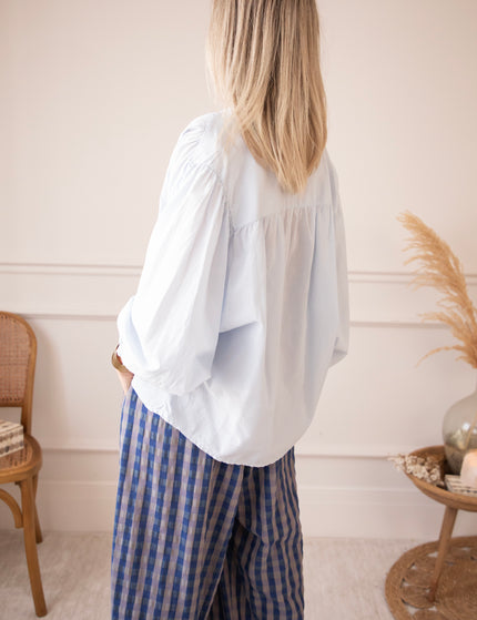 Breezy Base Soft Blue - Blouse