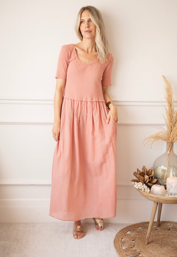 Soraya Strap Powder Pink - Maxi Jurk