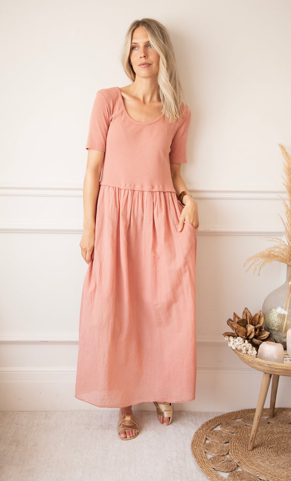 Soraya Strap Powder Pink - Maxi Dress