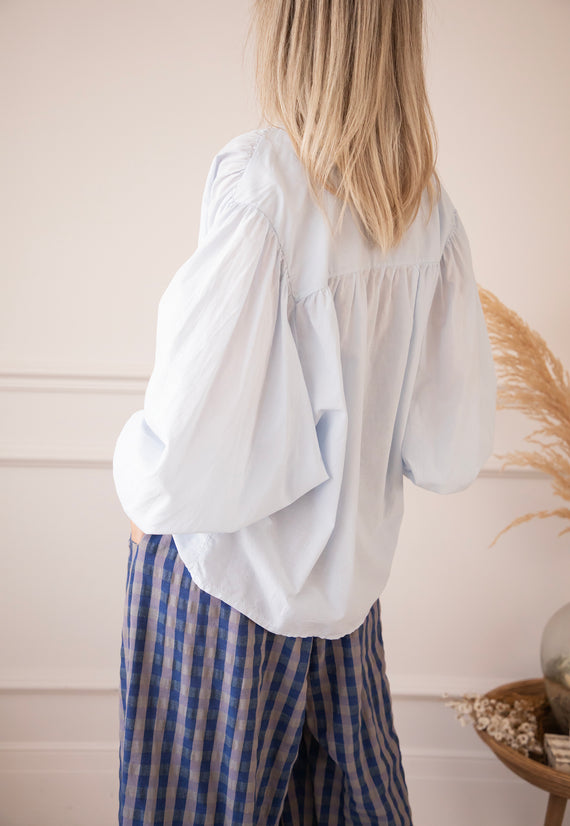 Breezy Base Soft Blue - Blouse