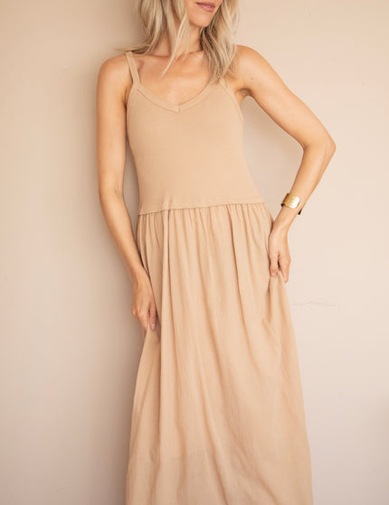 Soraya Strap Beige - Maxi Jurk