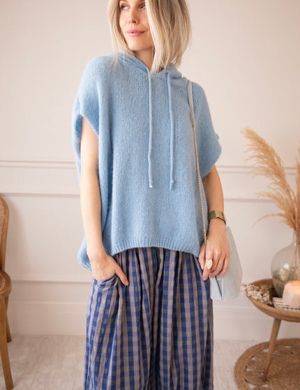 Sleeveless Ease Blue - Sweater