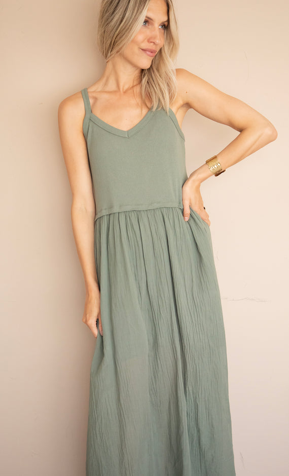 Maxikleid - Soraya Strap - Khaki