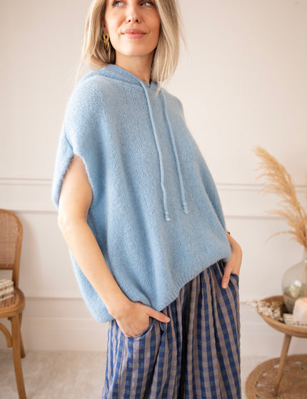 Sleeveless Ease Blue - Sweater
