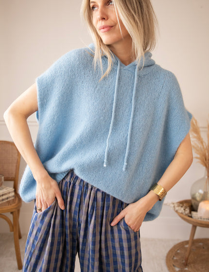Sleeveless Ease Blue - Sweater