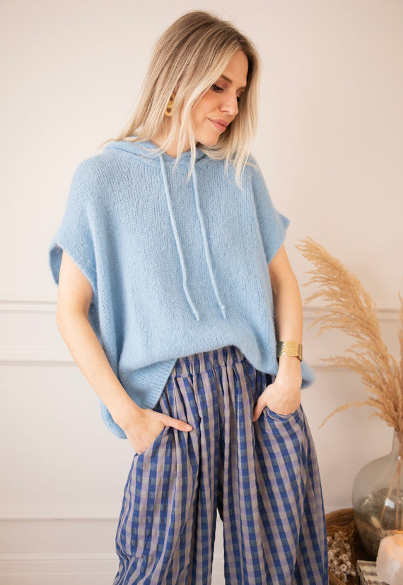 Sleeveless Ease Blue - Sweater