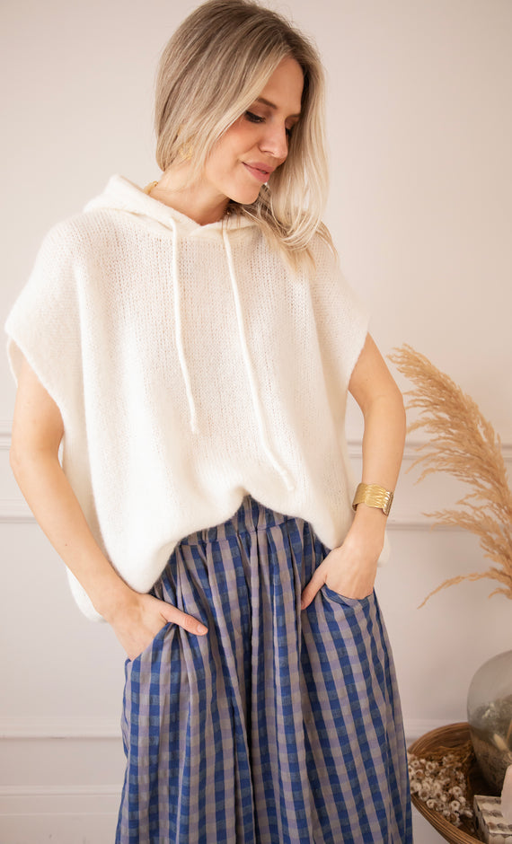 Sleeveless Ease Beige - Trui