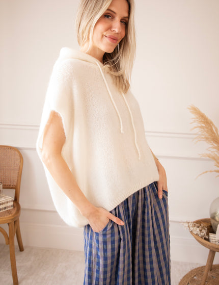 Pullover - Sleeveless Ease - Beige