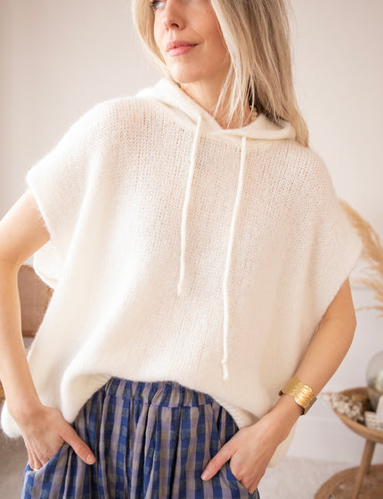 Pullover - Sleeveless Ease - Beige