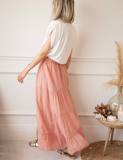 Soraya Powder Pink - Maxi Rok
