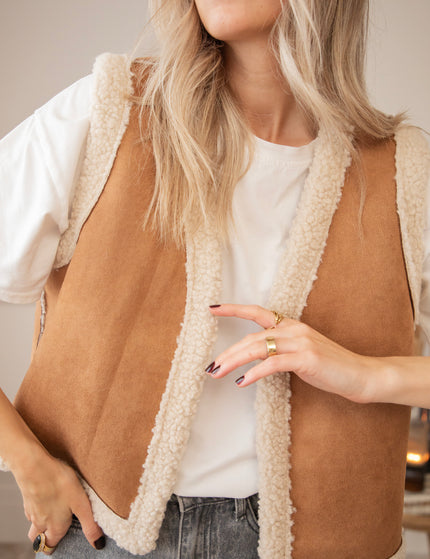 Toya Teddy Camel - Jacket/vest