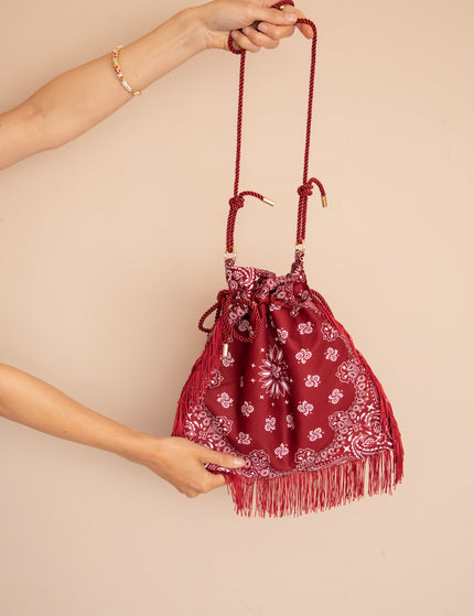 Handtasche - Bandana Bag - Bordeaux